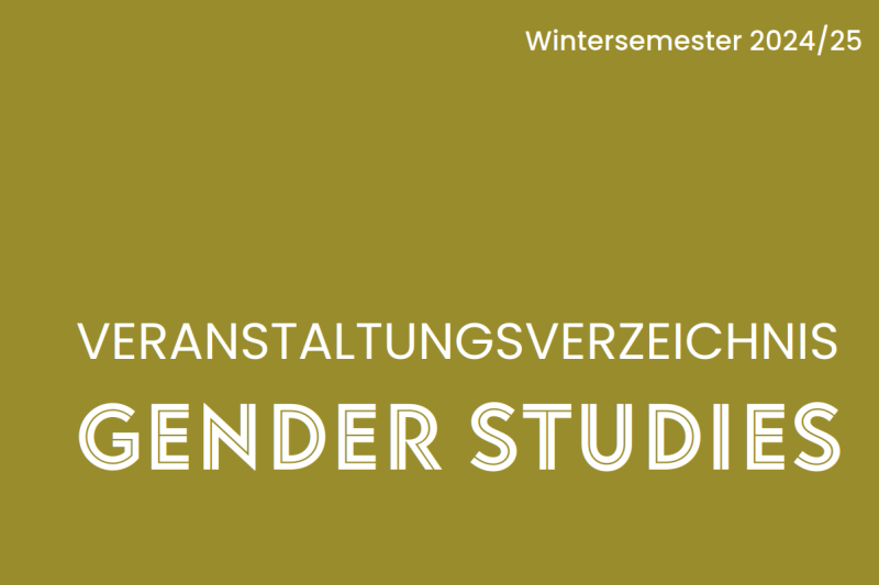 Grafik Veranstaltungsverzeichnis Gender Studies WiSe 24/25