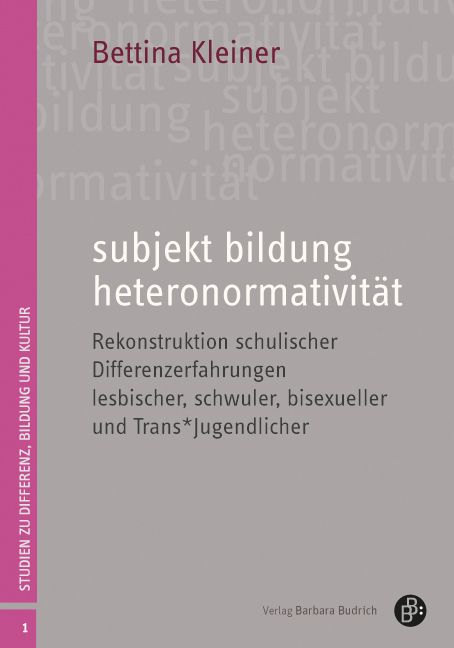 Cover subjekt bildung heteronormativität